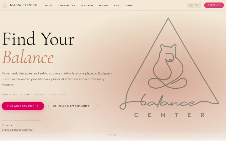 Screenshot of Balance Center