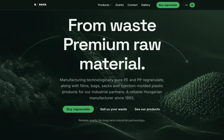 Screenshot of B Pack Recycling