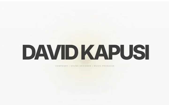 Screenshot of David Kapusi